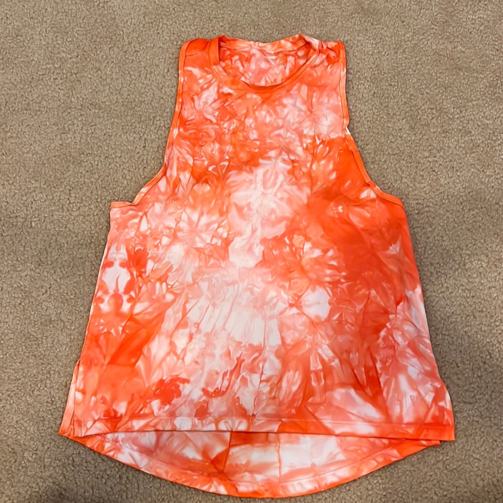 Adidas x parley tie dye muscle workout shirt